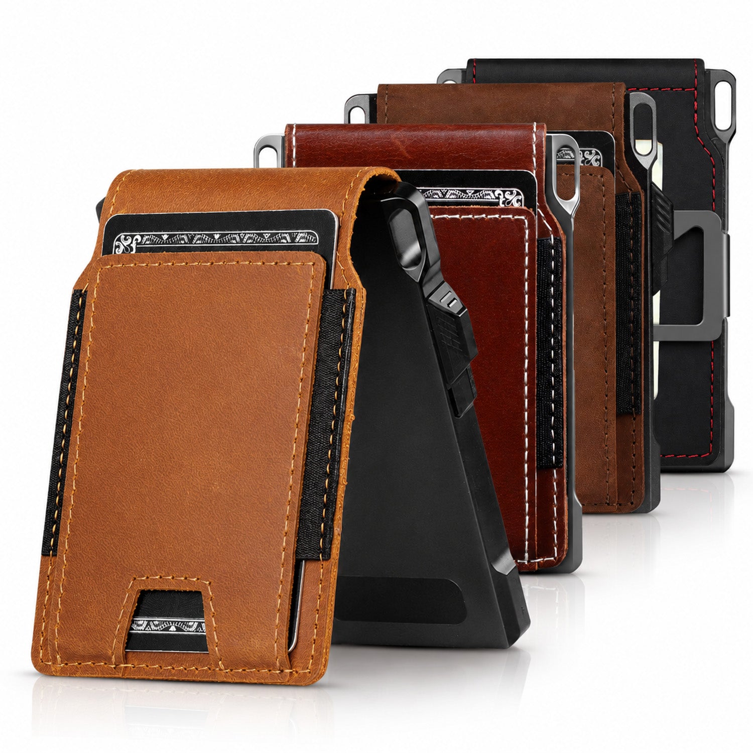 LORZOR MENS TACTICAL LEATHER WALLET FOLD
