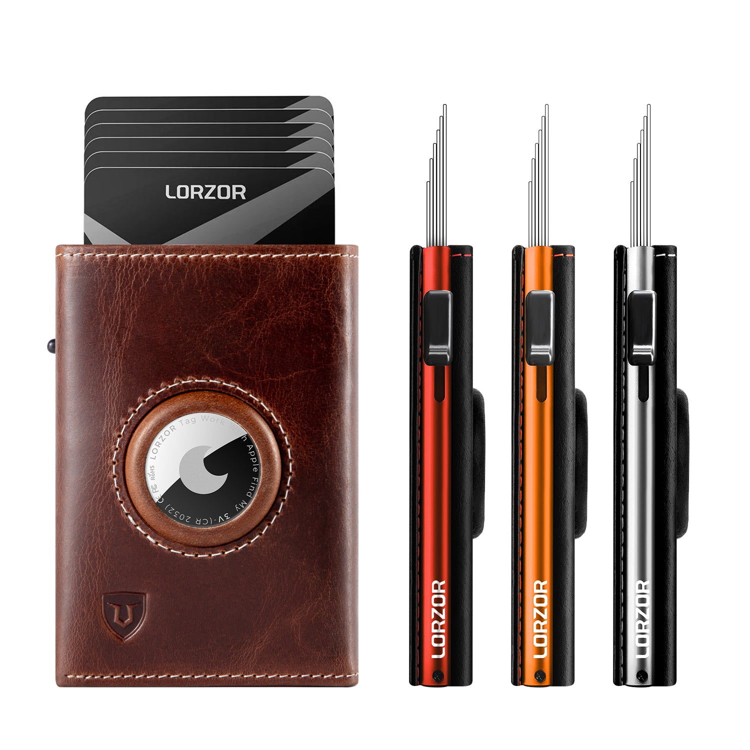 LORZOR Pop-up Wallet for Airtag 4.5