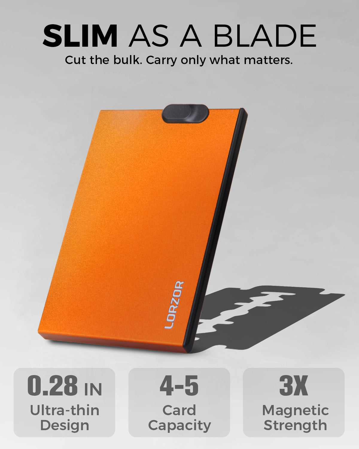 LORZOR SlimMag Wallet for MagSafe