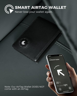 LORZOR-BifW A1 Airtag Wallet - Premium Leather - LORZOR