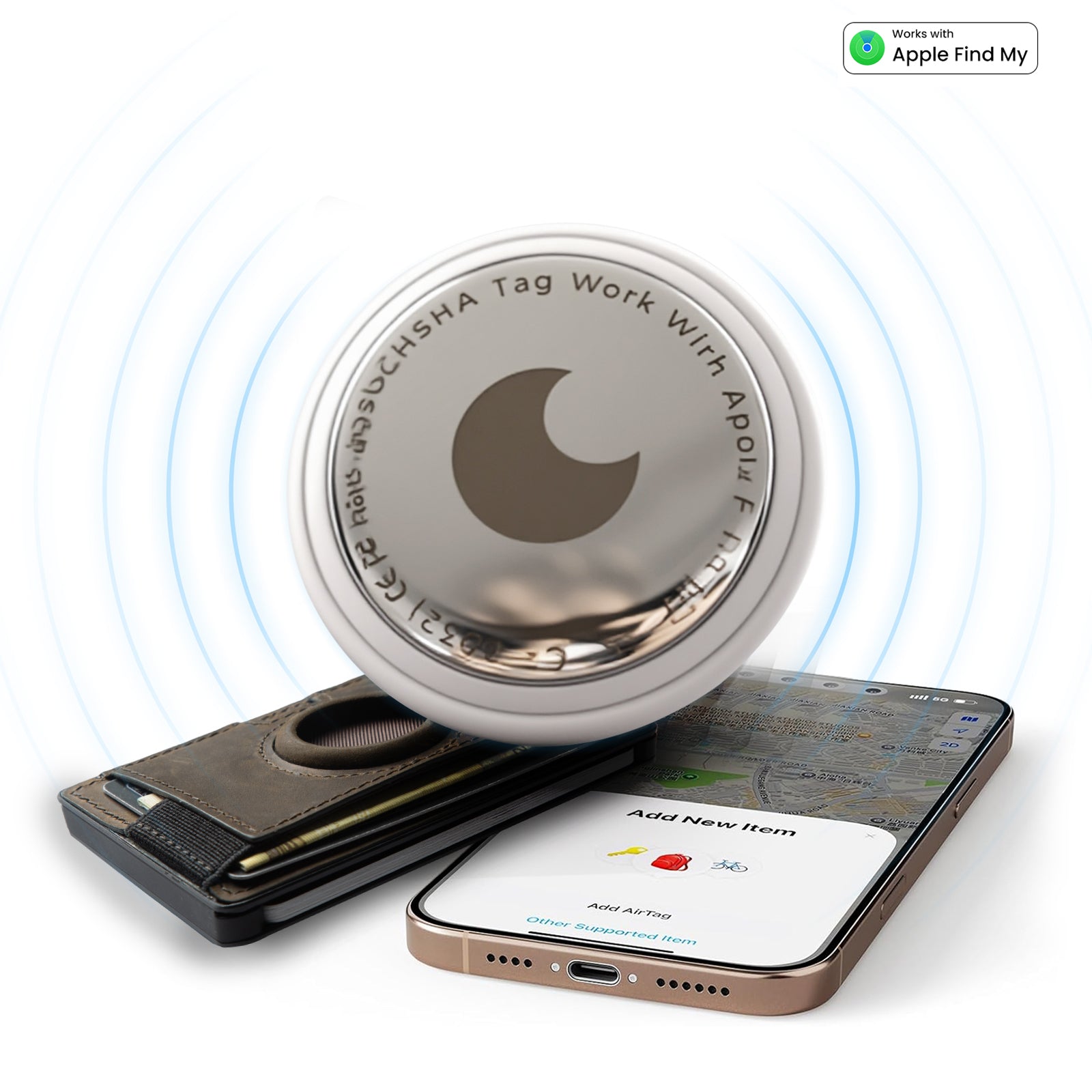 Apple Certified Tag GPS Anti-lost Tracker - Work with Apple Find My