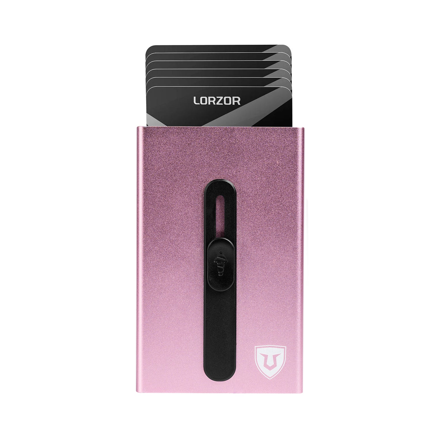 Minimalist Aluminum Pop up Cardholder with Money Clip-Pink