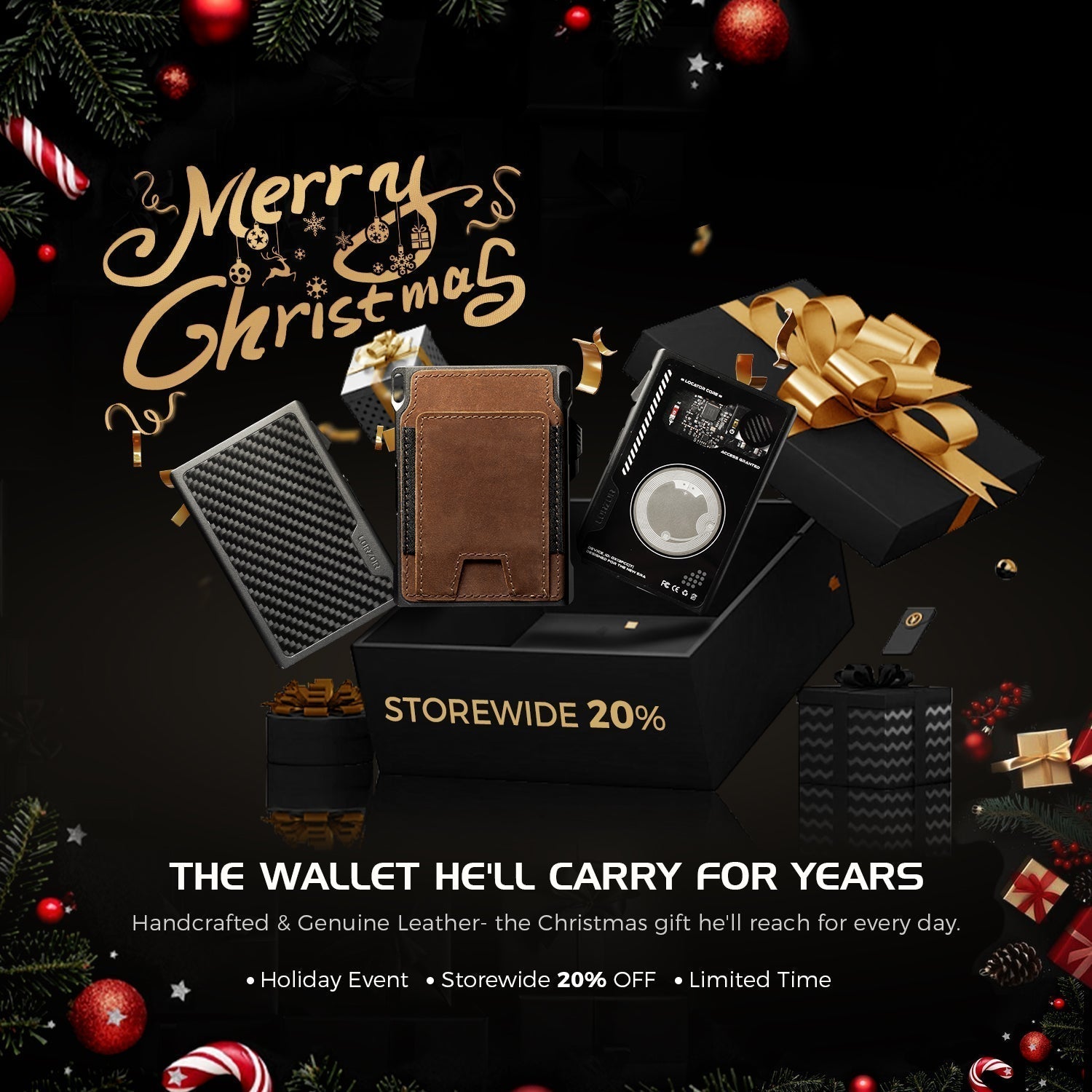 Christmas Wallet Gifts for Men: Lorzor's Festive Sale