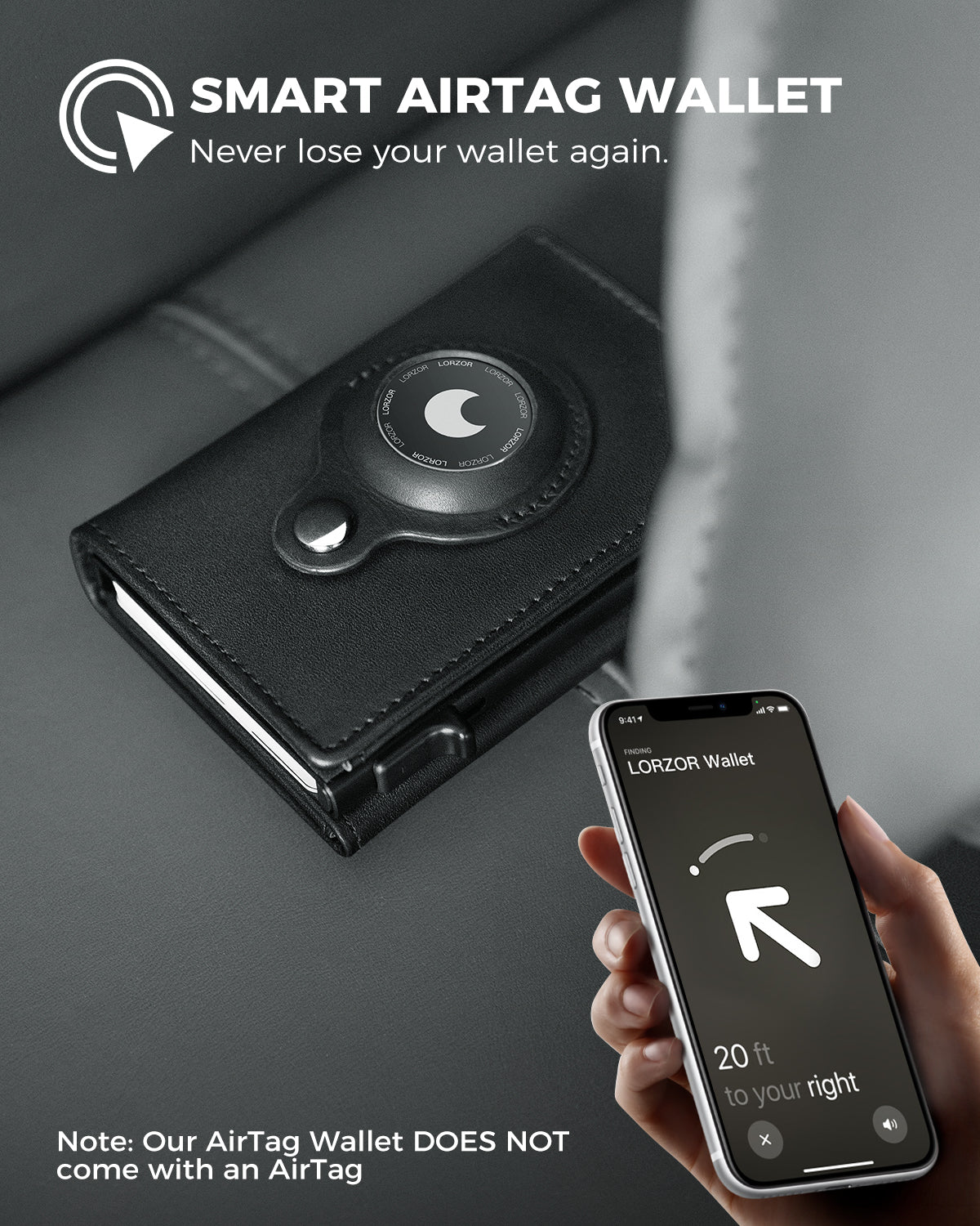 Smart AirTag Wallet