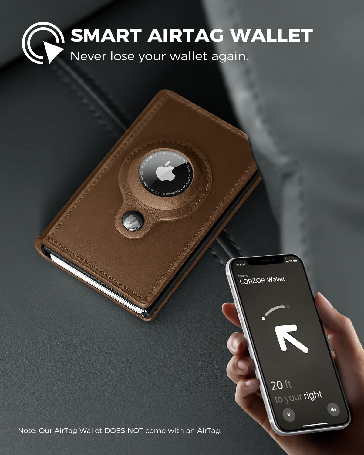 Slim Wallet with AirTag