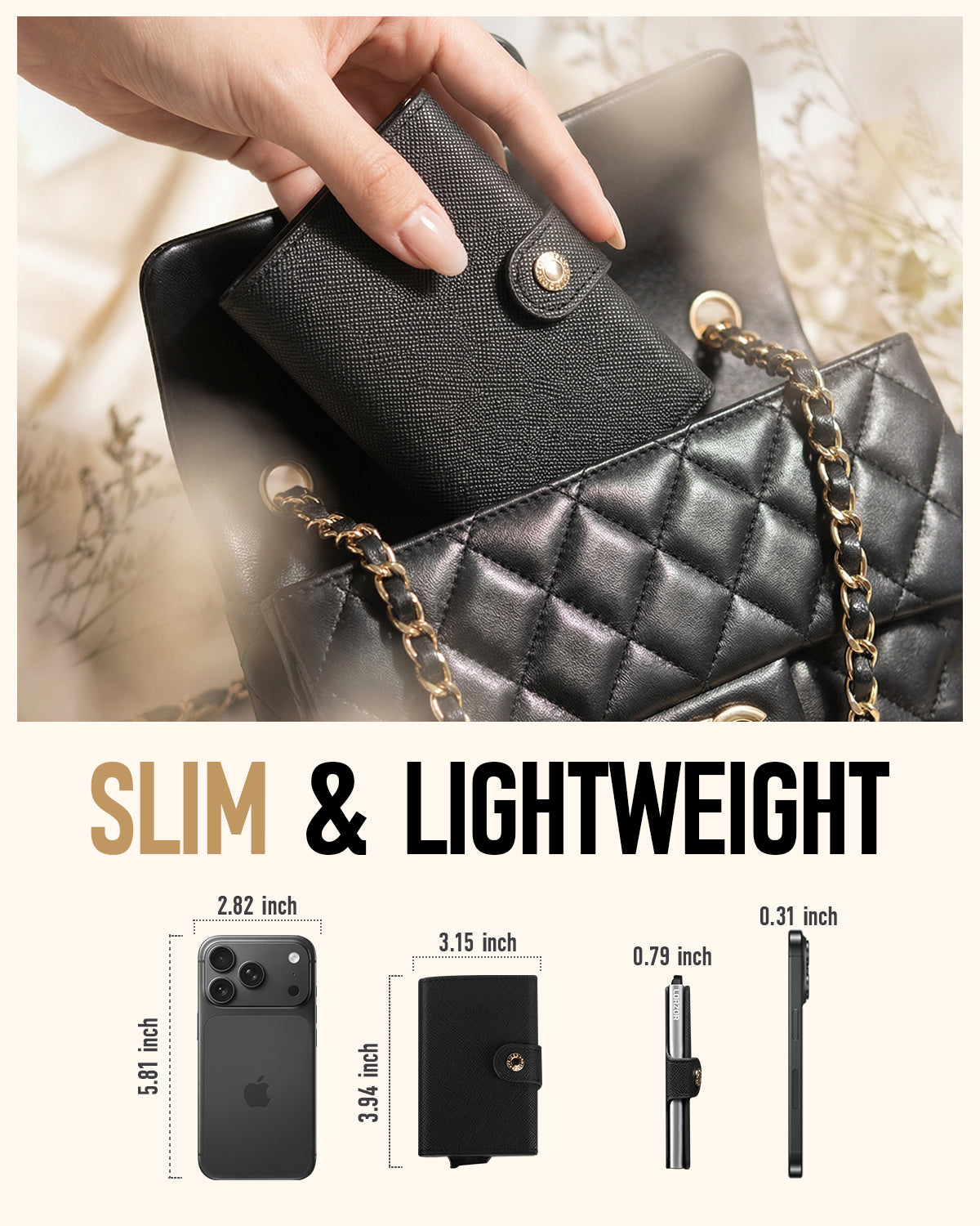 Women Saffiano Leather Wallet Roura