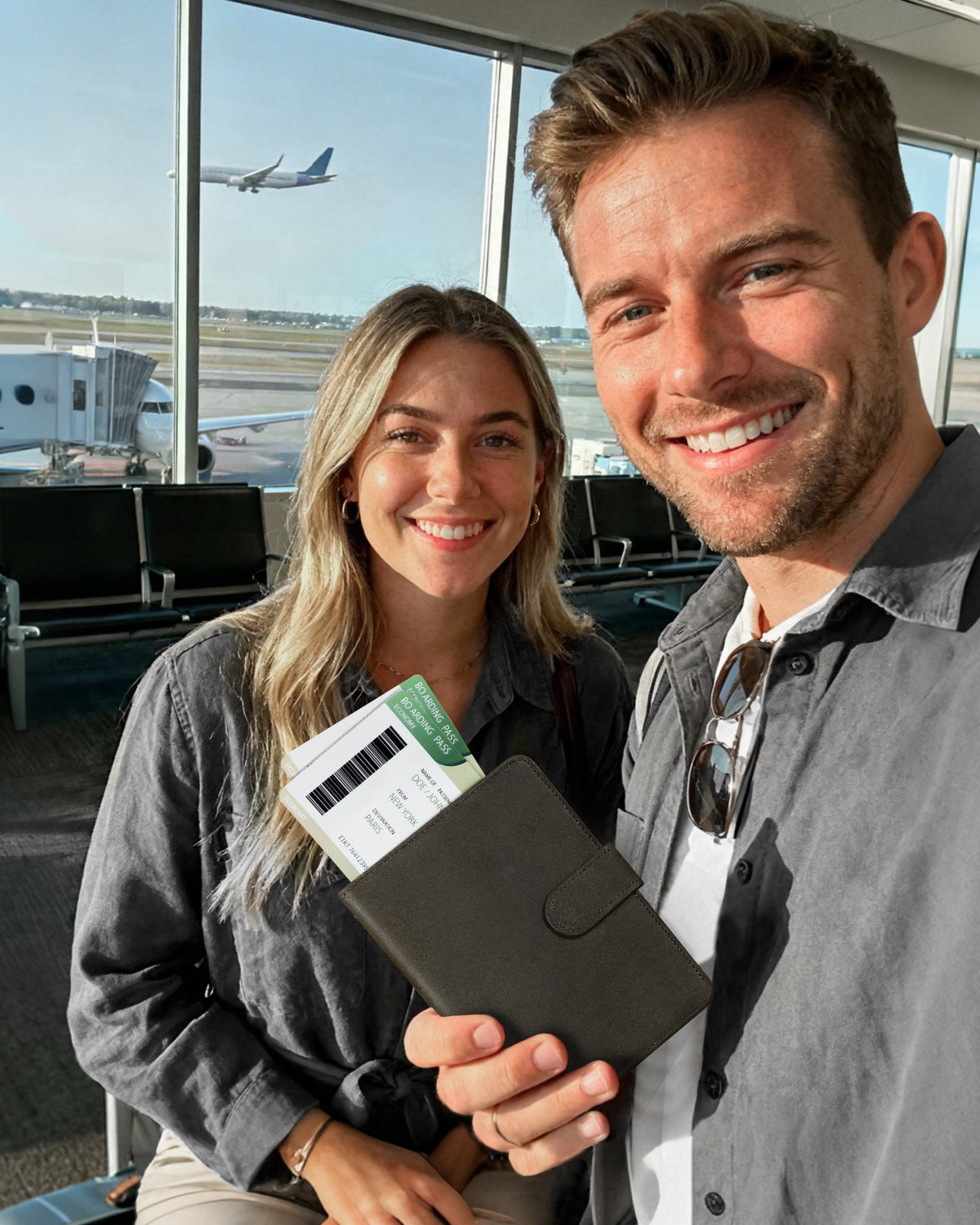 Full Grain Leather Passport Holder Travel Wallet