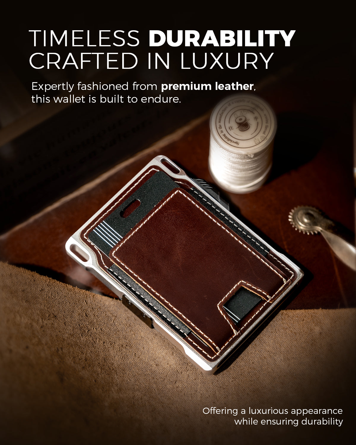 LORZOR Tactical Wallet With Tracker Card Set