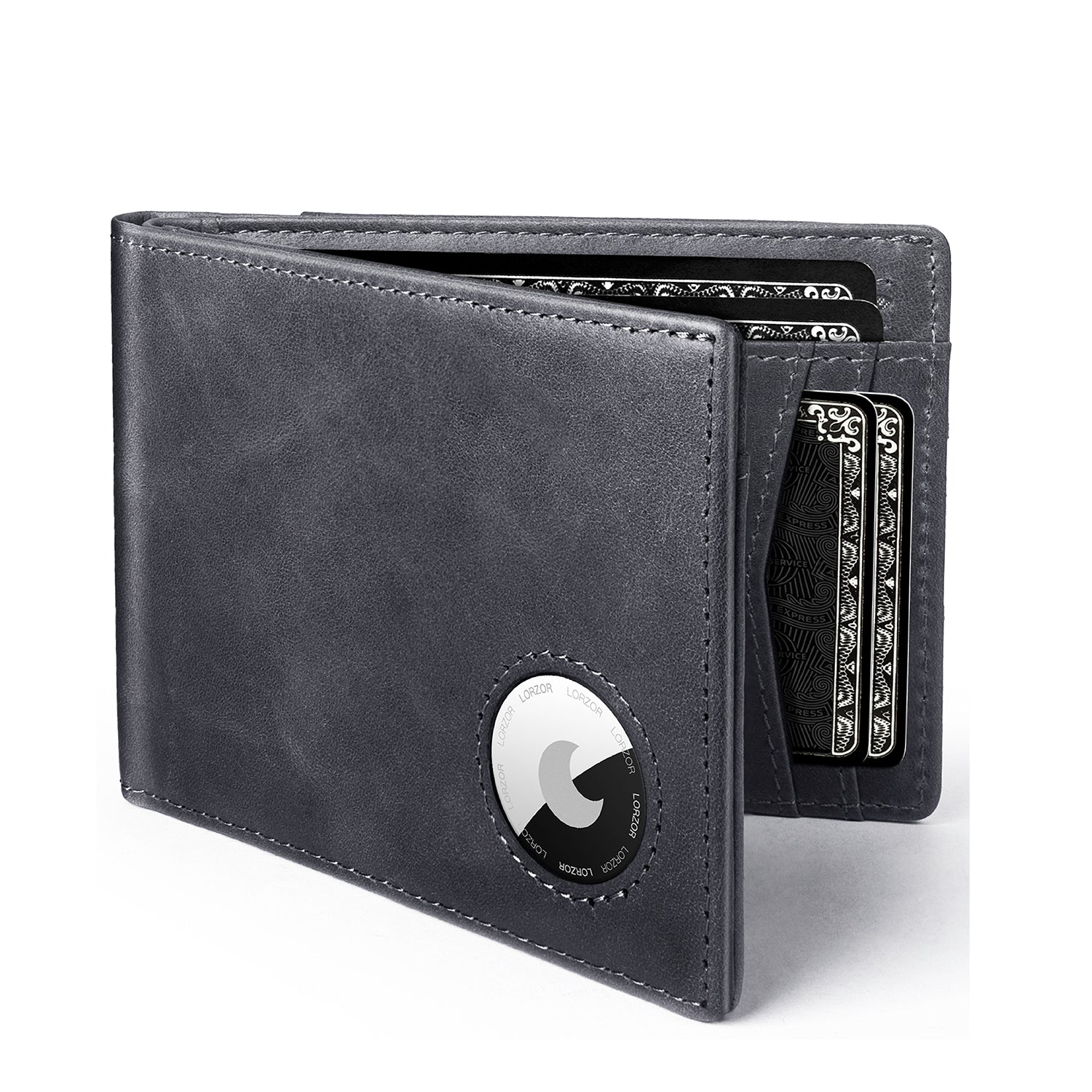 LORZOR AirTag Wallet Leather Wallet A3