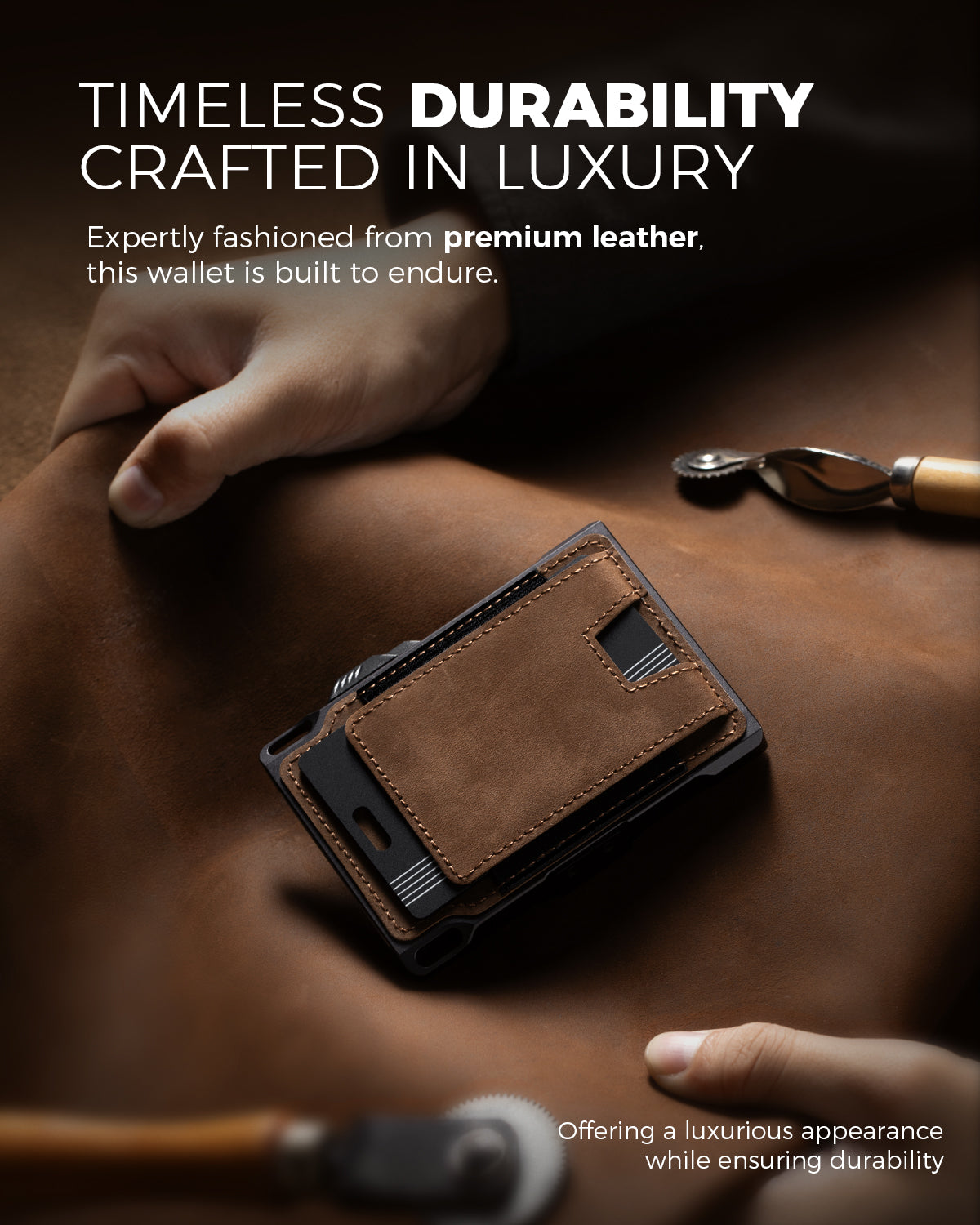 LORZOR Tactical Wallet With Tracker Card Set