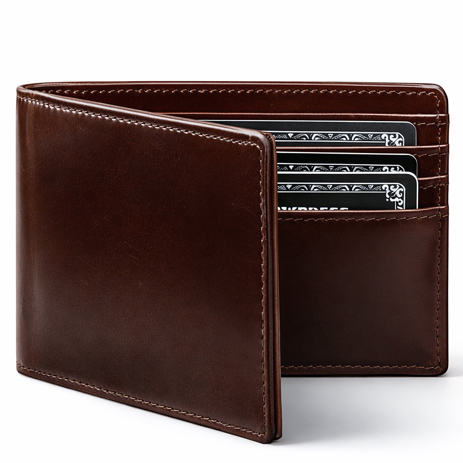 LORZOR Bifold Leather Wallet for Men