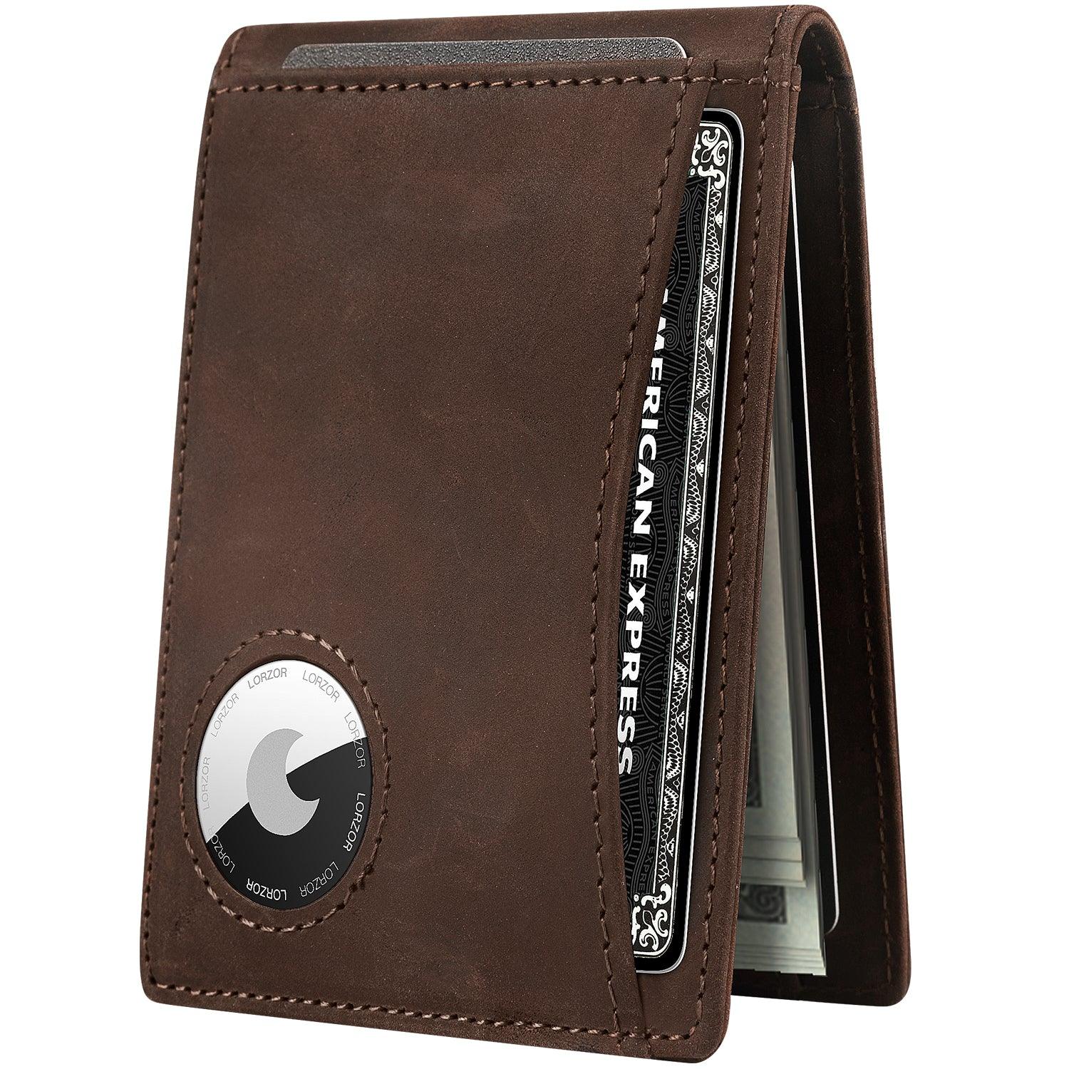 LORZOR-BifWA4 Airtag MoneyClip - Premium Leather - LORZOR