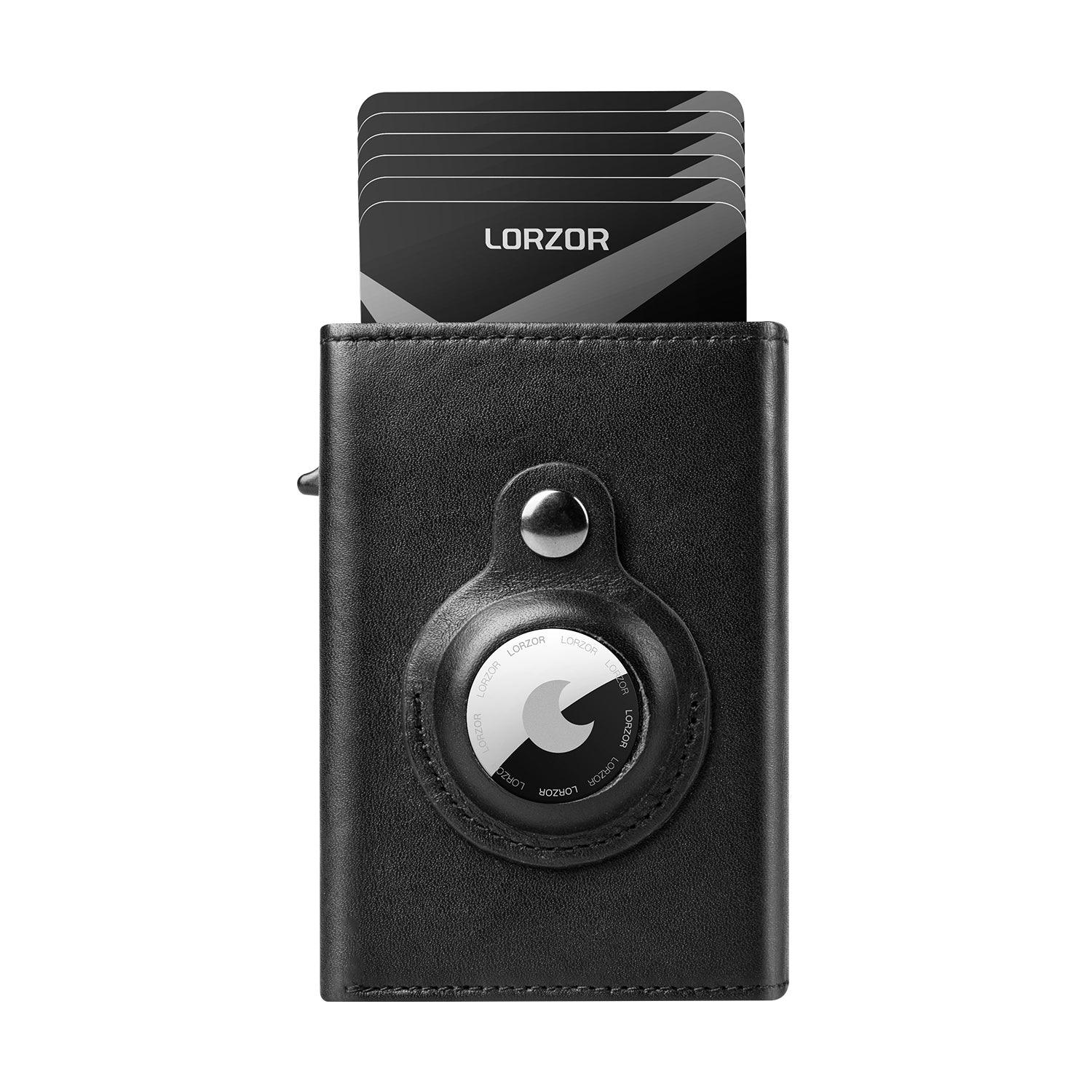 LORZOR-MagTri AirTag Wallet - Premium Leather - LORZOR