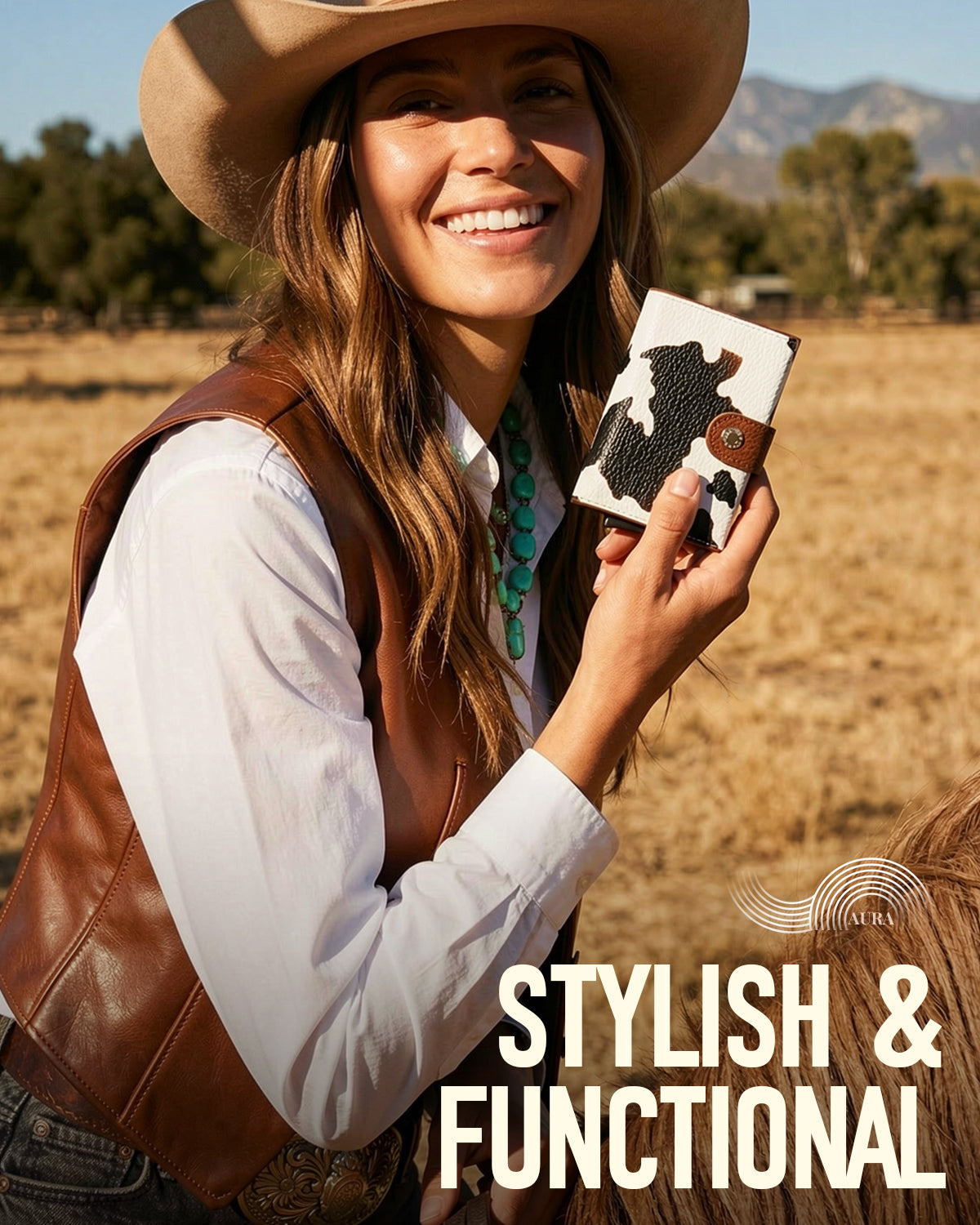 Women Saffiano Leather Wallet Roura