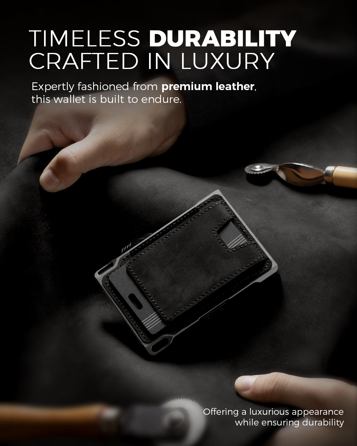 LORZOR Tactical Wallet With Tracker Card Set