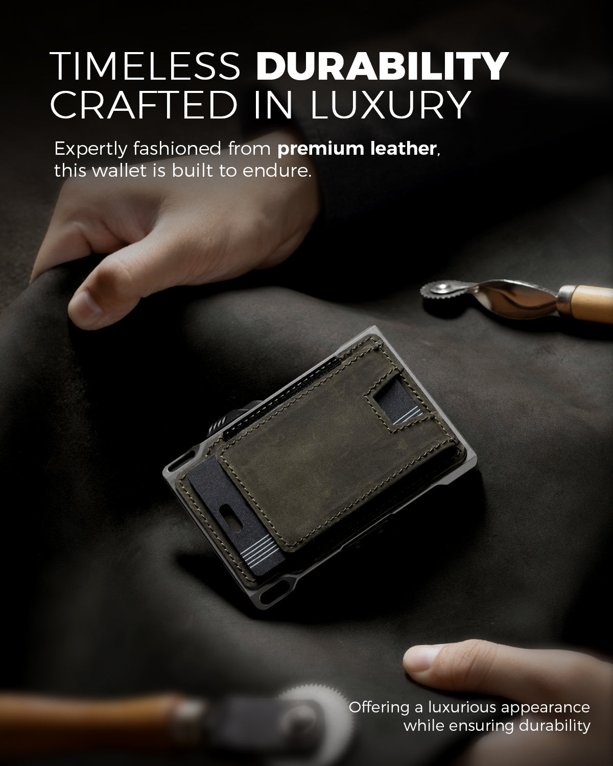 LORZOR Tactical Wallet With Tracker Card Set