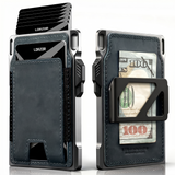LORZOR Men's Tactical Wallet-Minimalist Full Grain Leather Wallet