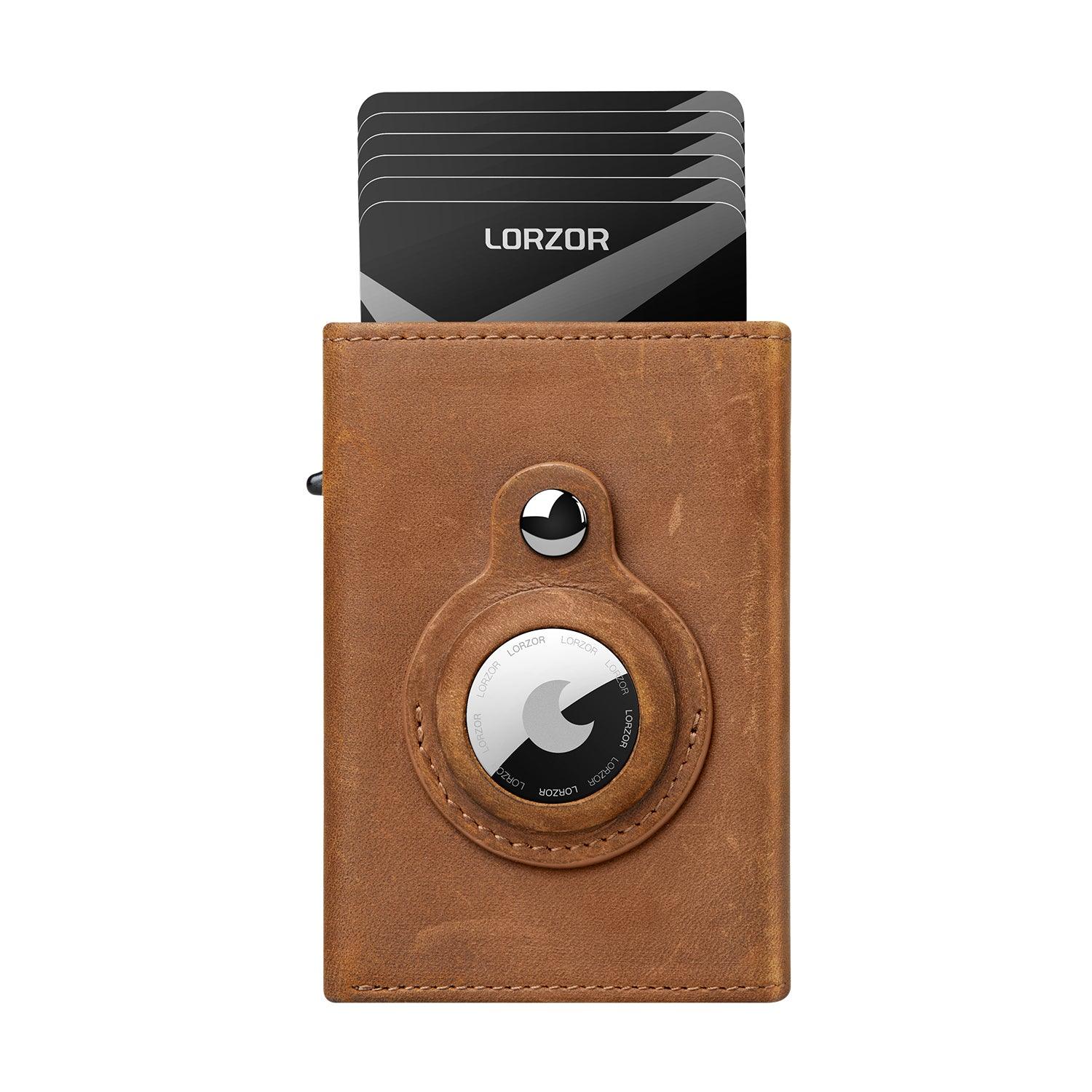 LORZOR-MagTri AirTag Wallet - Premium Leather - LORZOR