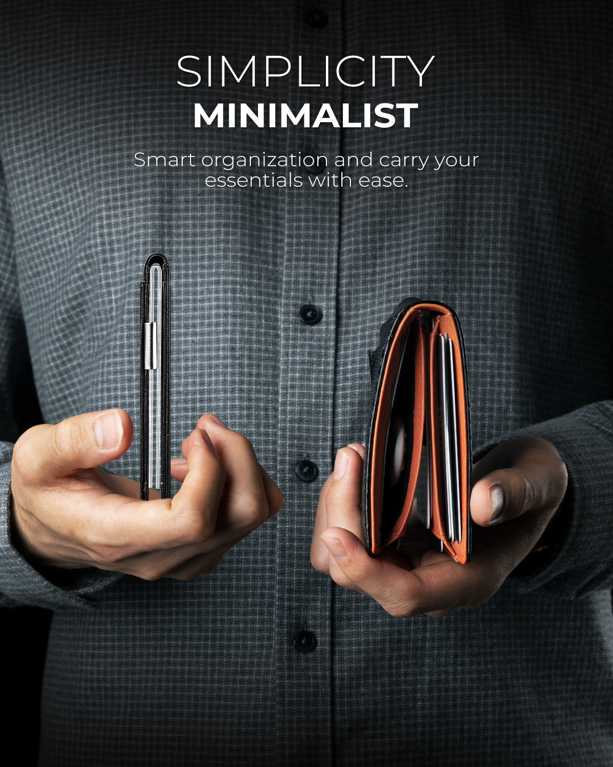 LORZOR-BifWA4 Airtag MoneyClip - Premium-Leder