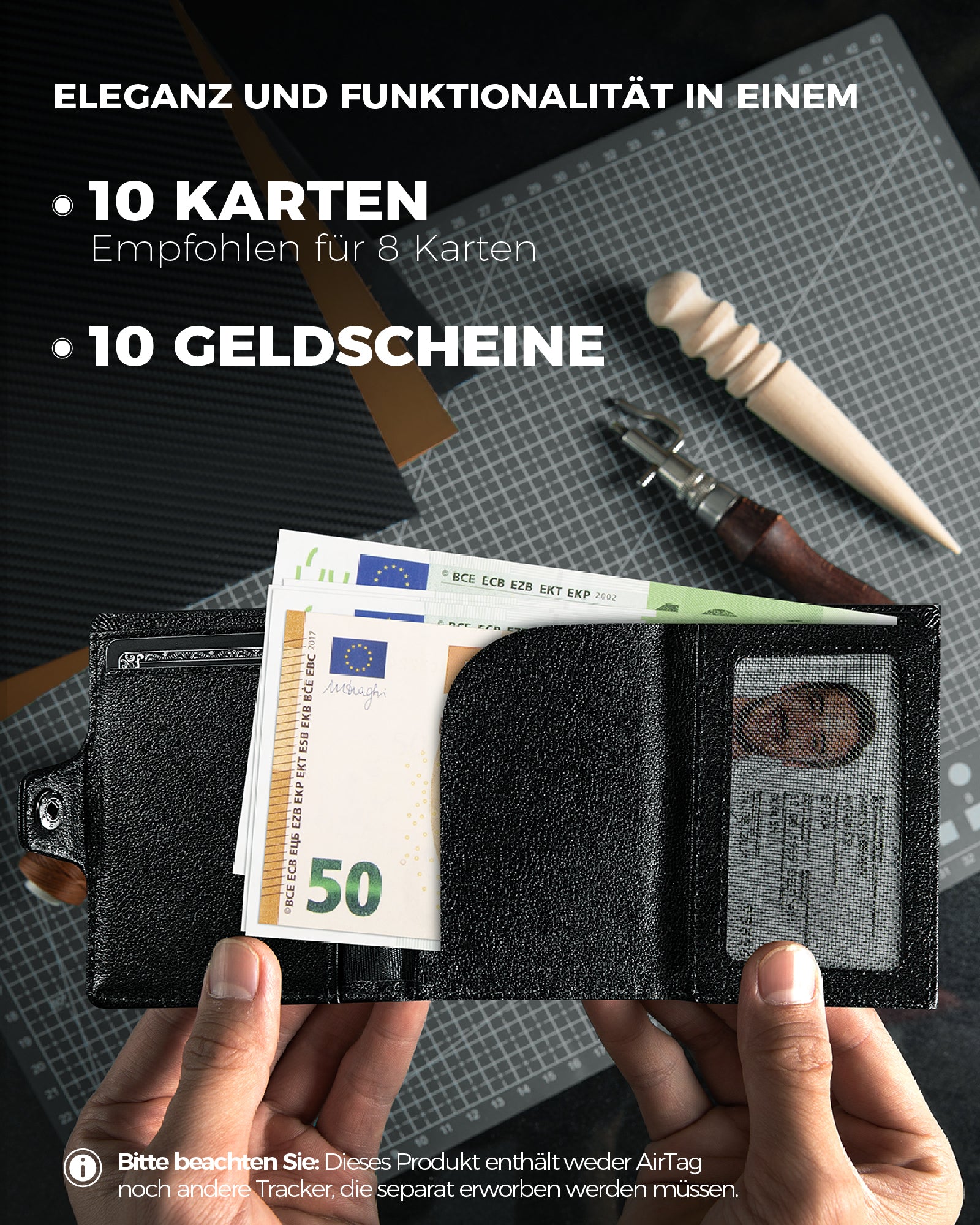 LORZOR Tripop Plus AirTag Wallet