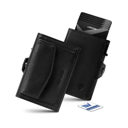 LORZOR TriPop Plus Wallet with Coin Pocket