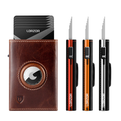 LORZOR Pop-up Wallet for Airtag 4.5