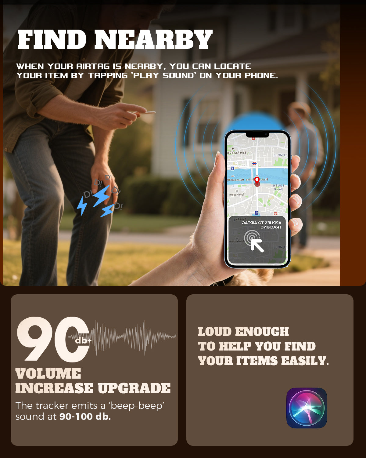 Apple Certified Tag GPS Anti-Lost Tracker - Work With Apple Find My