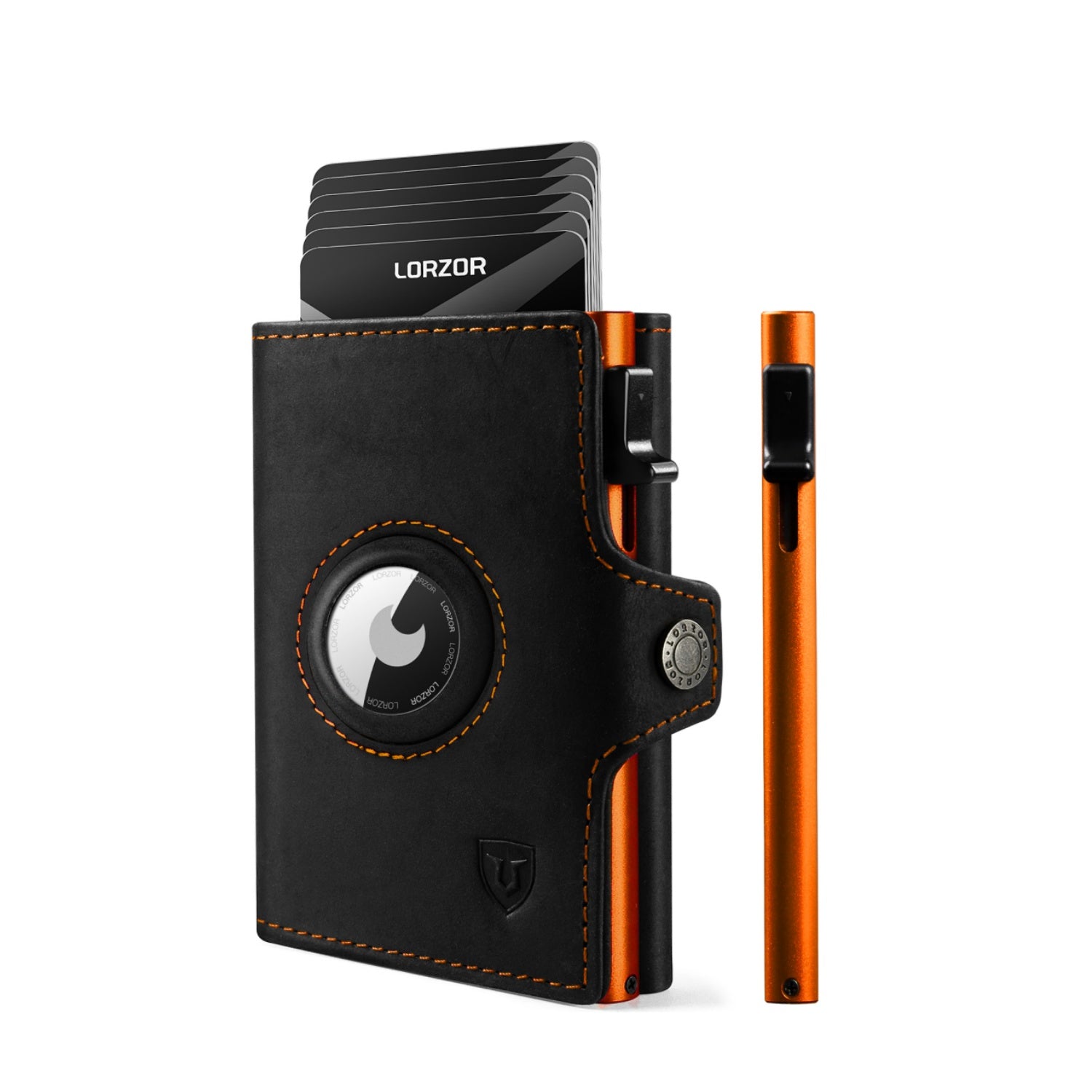 LORZOR AirTag Wallet Leather Wallet with coin Pocket BN2