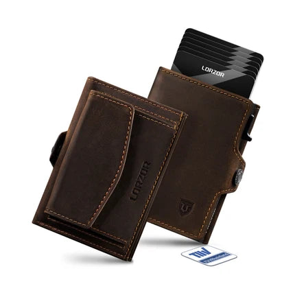 LORZOR TriPop Plus Wallet with Coin Pocket