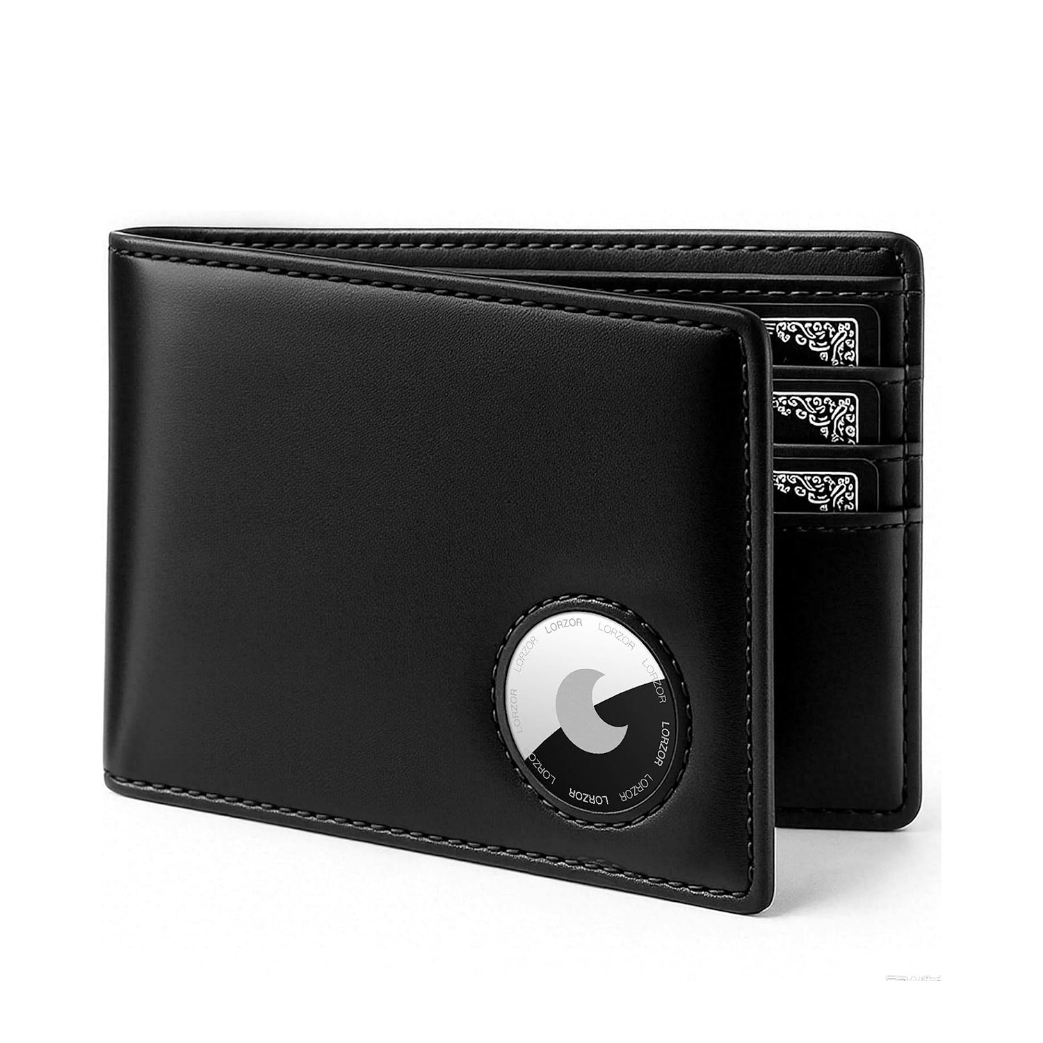 AirTag Leather Wallet – Bifold Trackable Wallet for Men | LORZOR A1