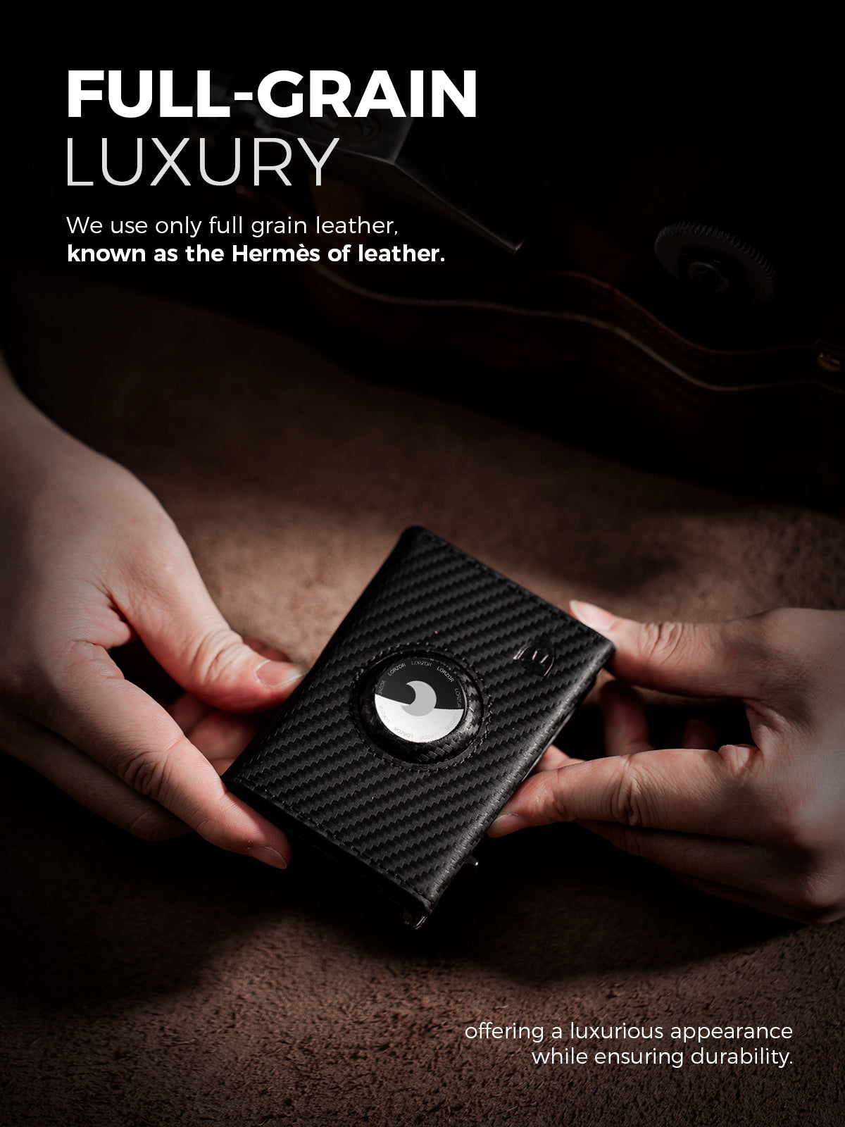 LORZOR Pop-Up Wallet For AirTag 4.5