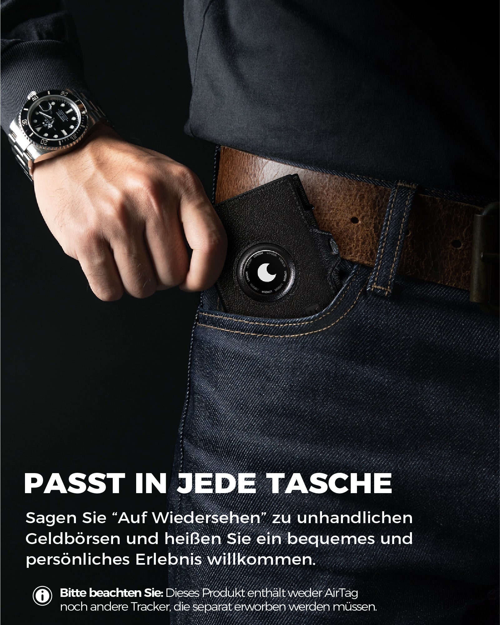 LORZOR Tripop Plus AirTag Wallet