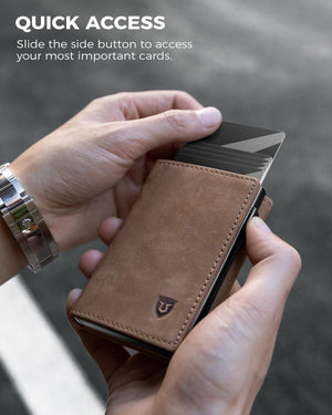 LORZOR-MagTri AirTag Wallet - Premium Leather - LORZOR