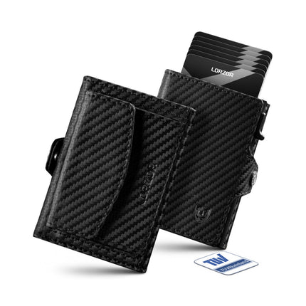 LORZOR TriPop Plus Wallet with Coin Pocket