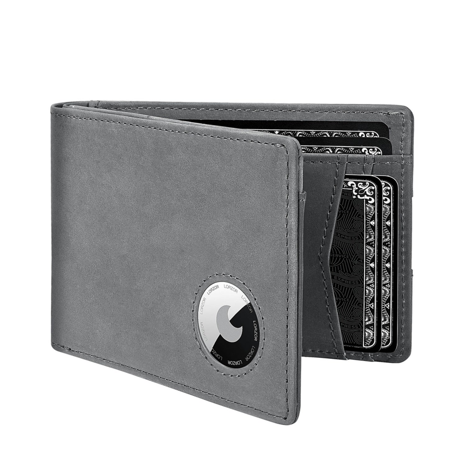 LORZOR AirTag Wallet Leather Wallet A3