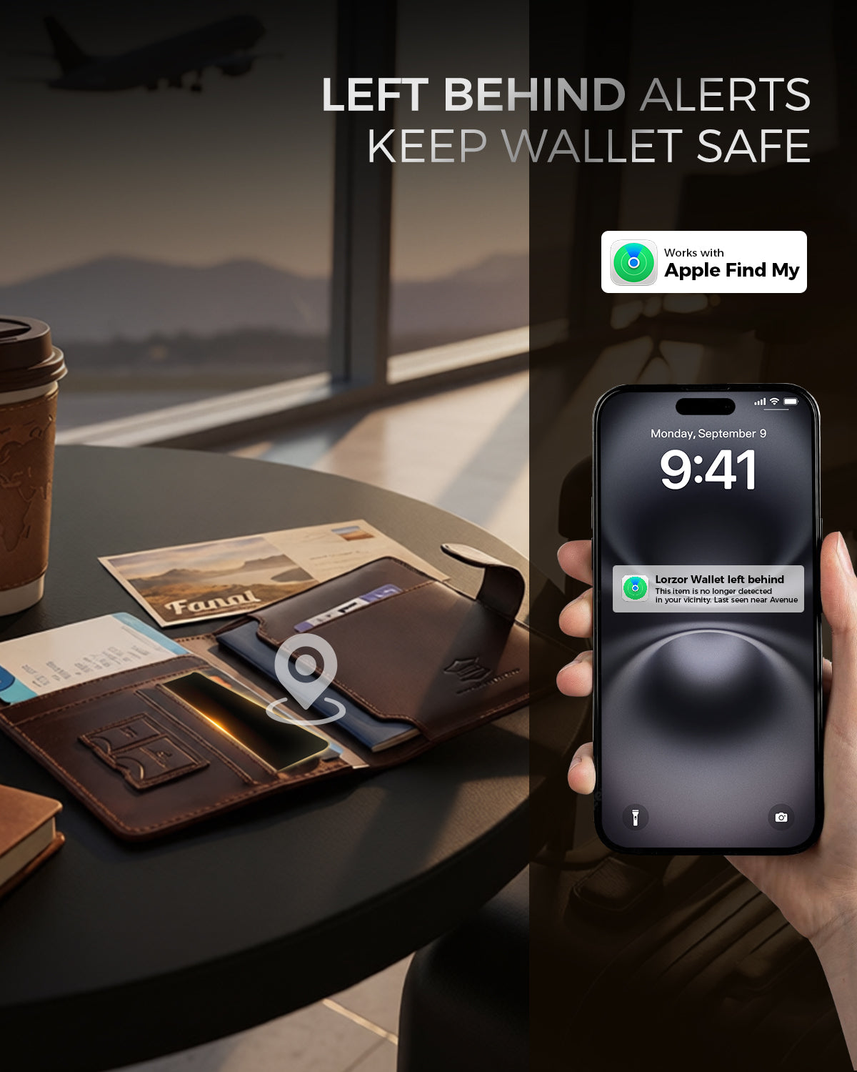 Wallet Tracker Card – Slim Find My Compatible Wallet Finder | LORZOR