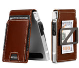 LORZOR MENS TACTICAL LEATHER  WALLET FOLD