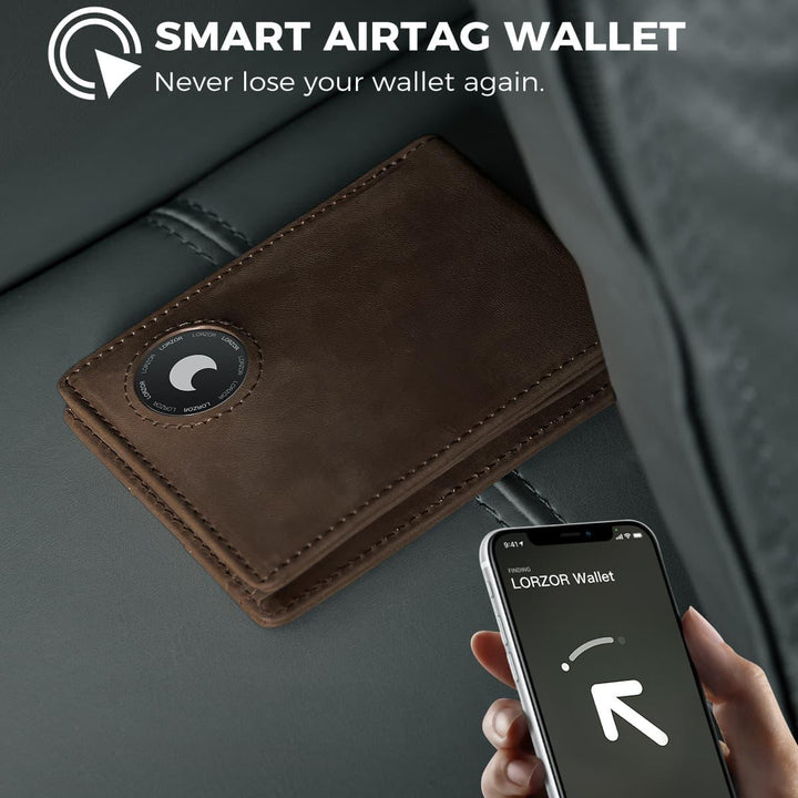 LORZOR-BifW A3 Airtag Wallet - Premium Leather - LORZOR