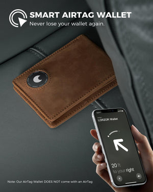 LORZOR-BifW A2 Airtag Wallet - Premium Leather - LORZOR