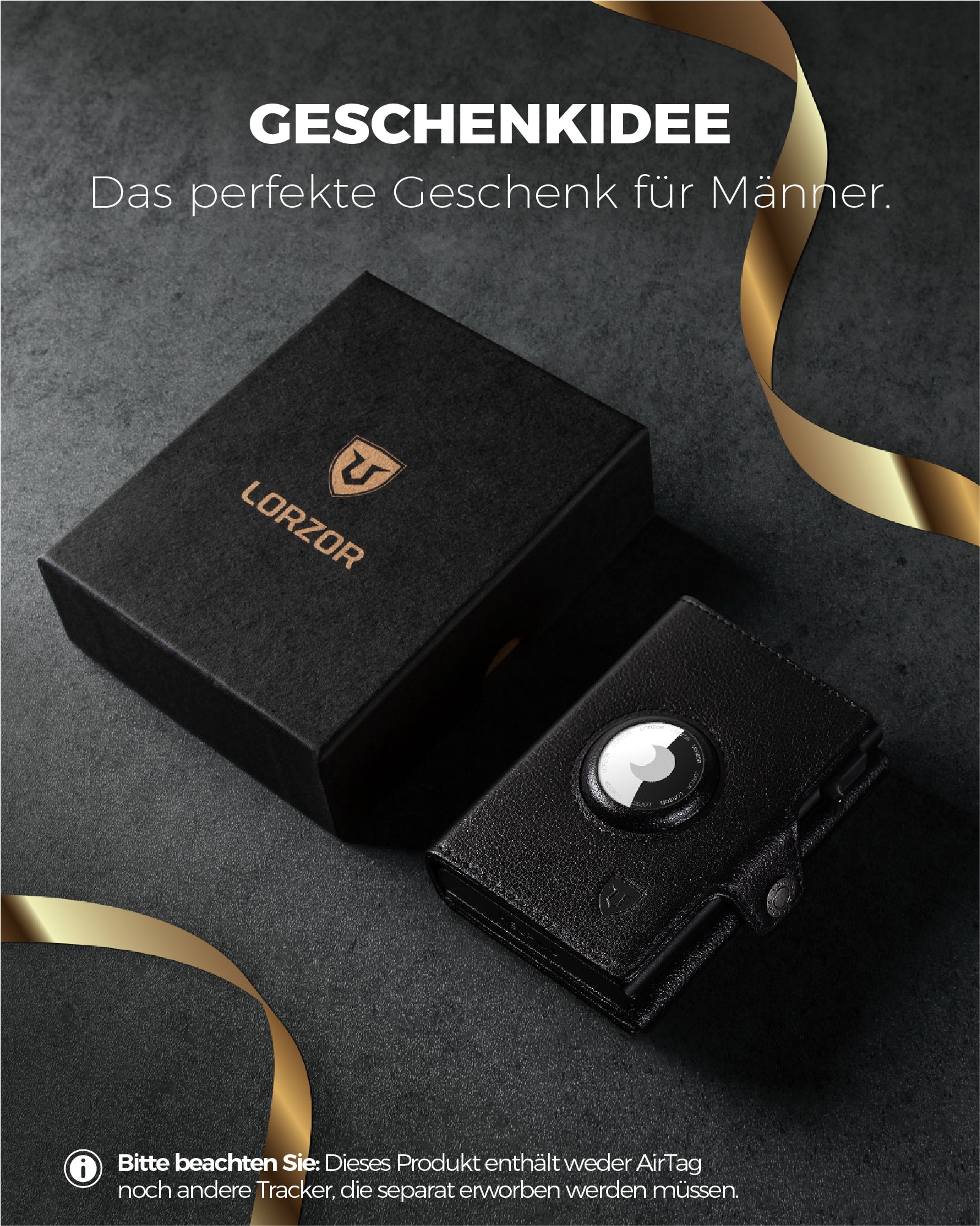 LORZOR Tripop Plus AirTag Wallet