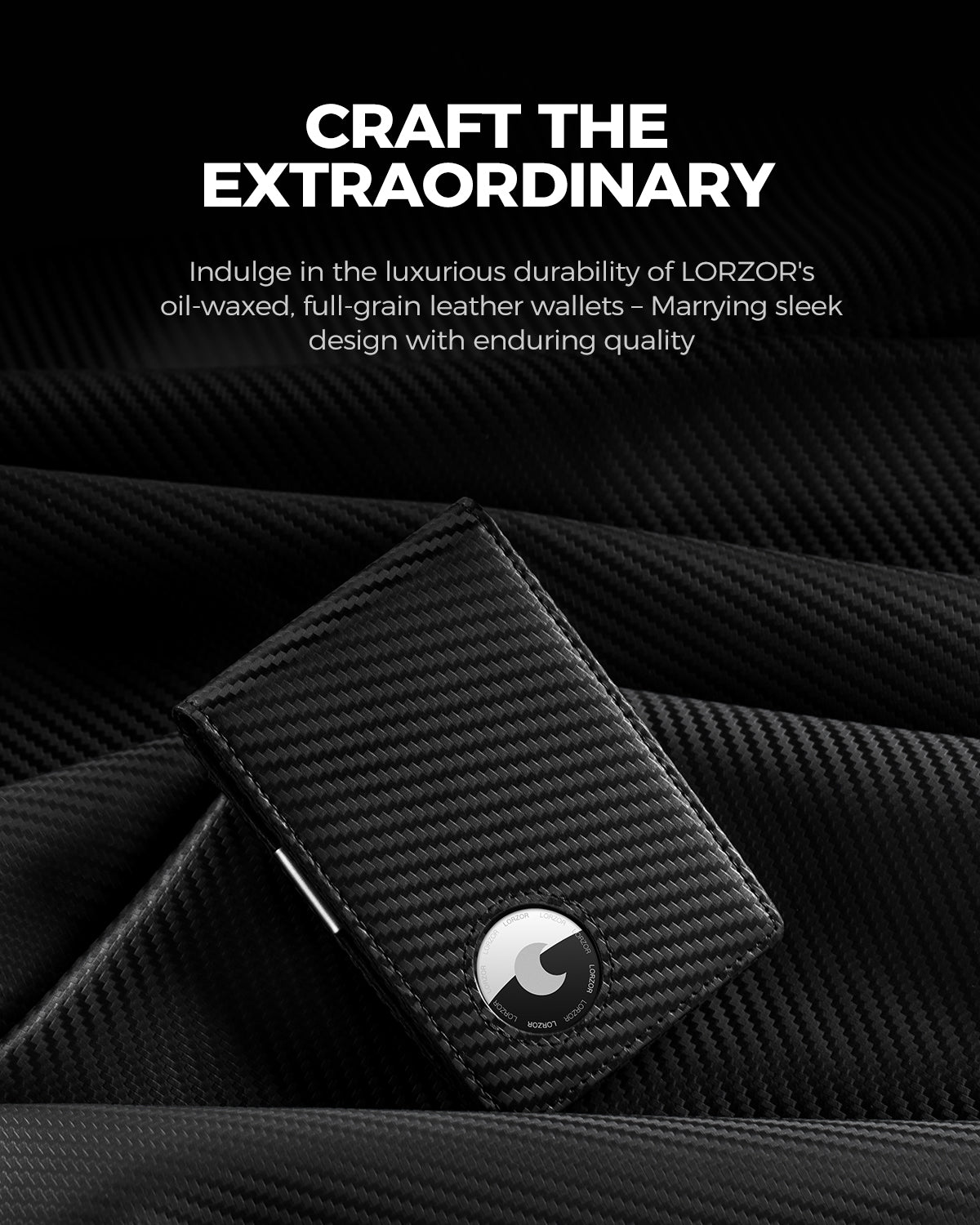 LORZOR schlanke minimalist ische Front tasche Herren Geldbörse mit Geld-Clip für Apple Air Tag