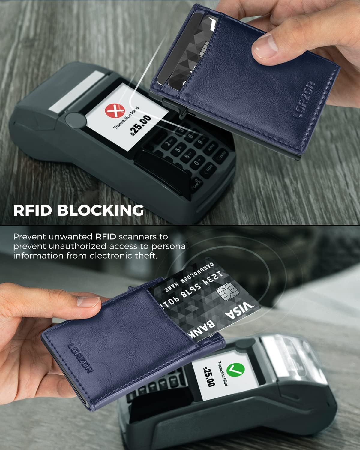 LORZOR Pop-up Wallet for Airtag M2