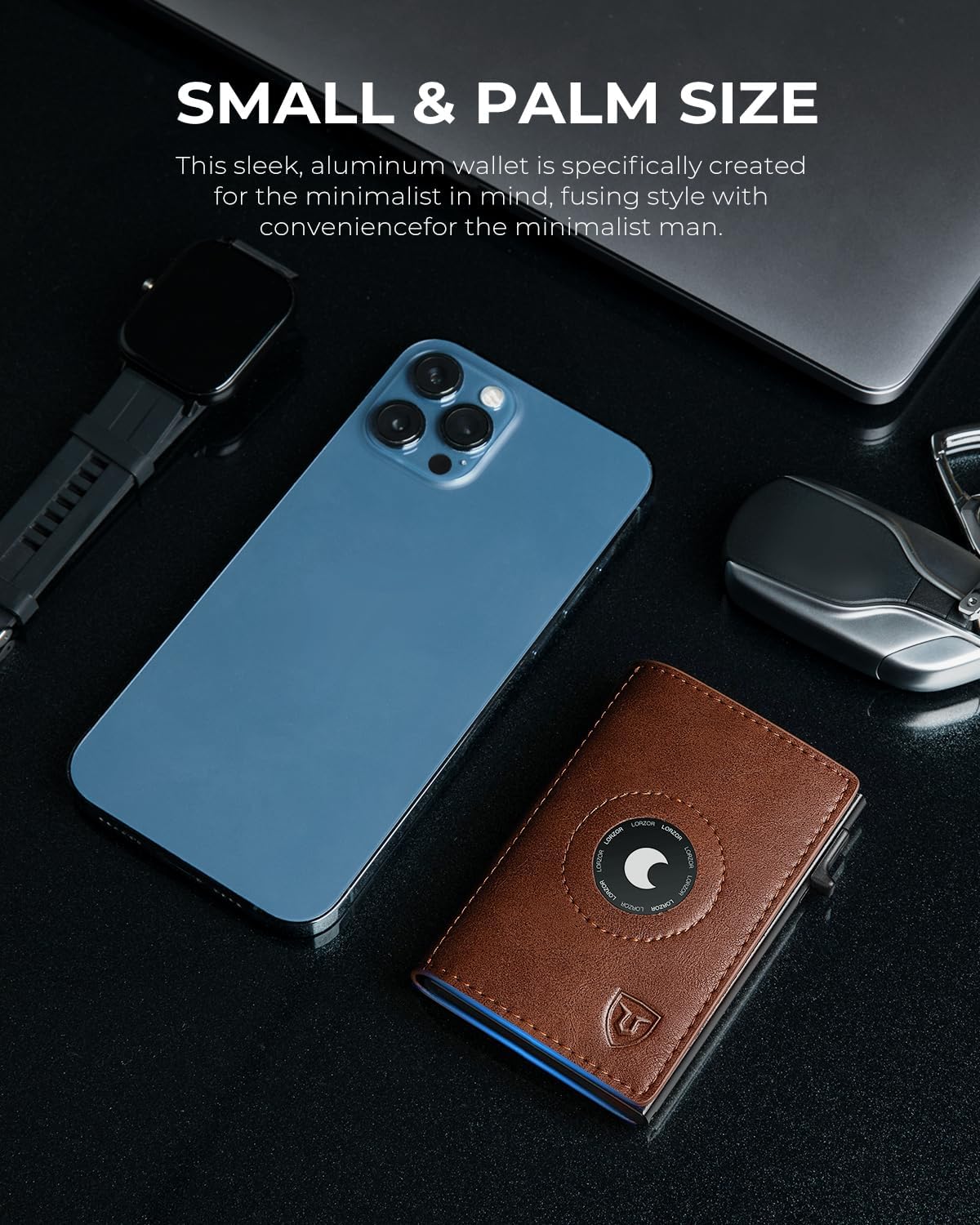 LORZOR Pop-up Wallet for Airtag M2