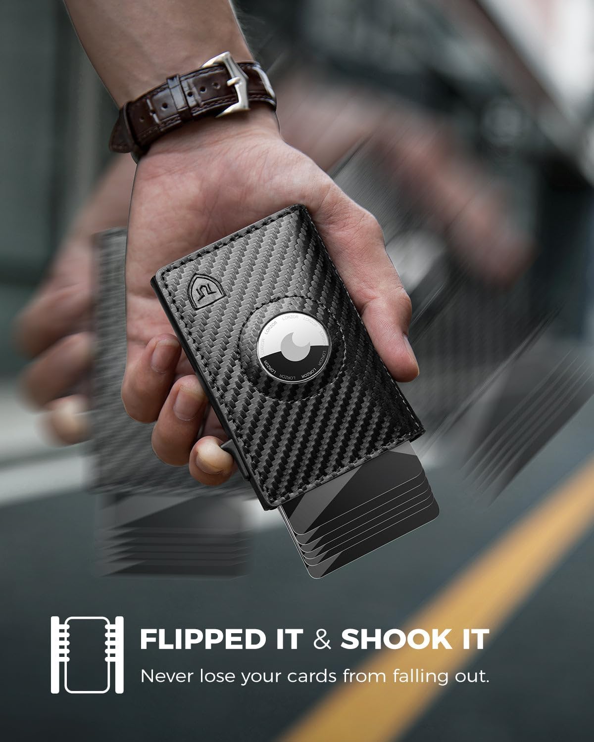 LORZOR Pop-up Wallet for Airtag M2
