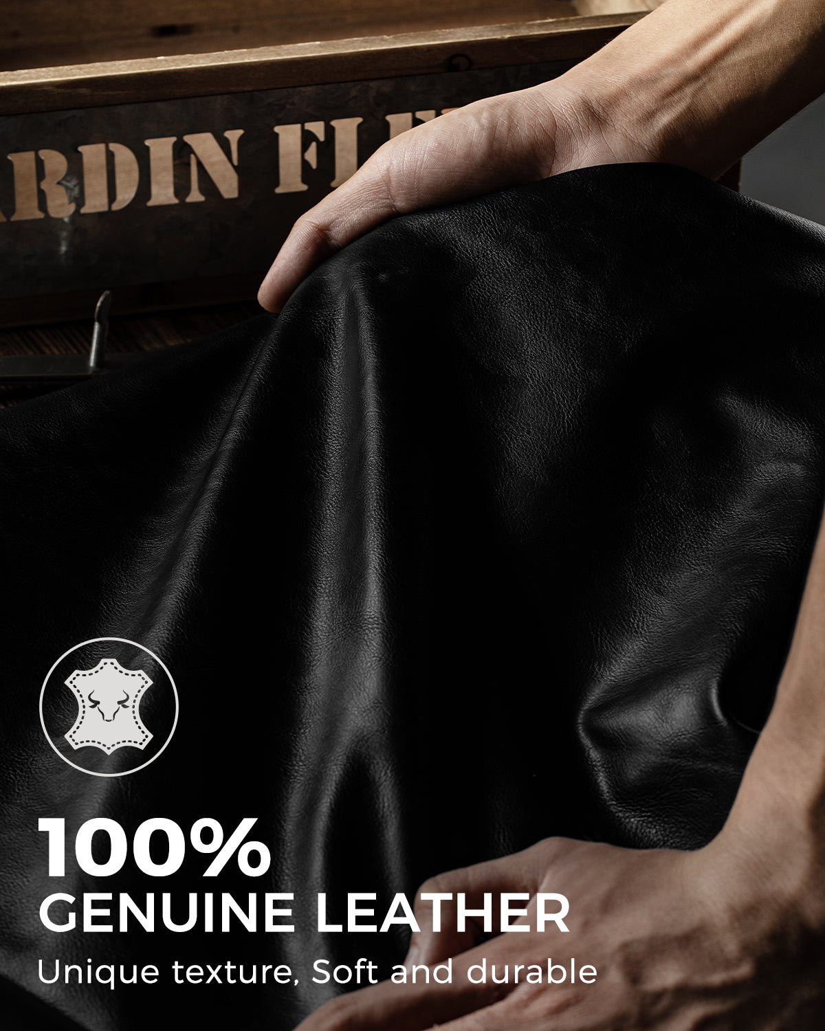 LORZOR Leather Passport Holder-Travel Wallet