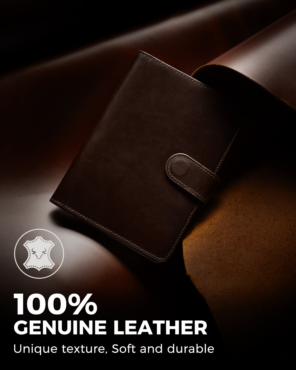 Full Grain Leather Passport Holder Travel Wallet