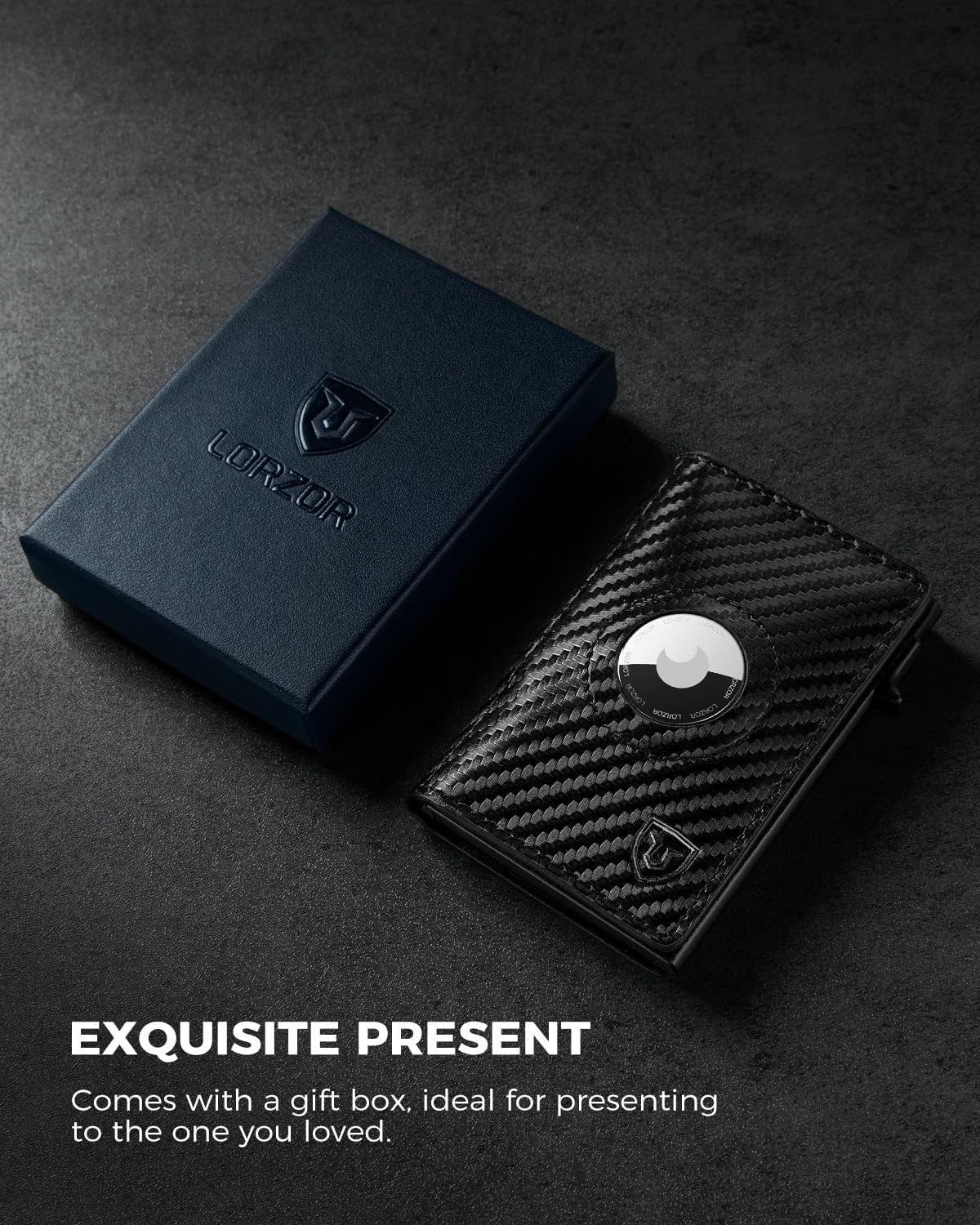 LORZOR Pop-up Wallet for Airtag M2