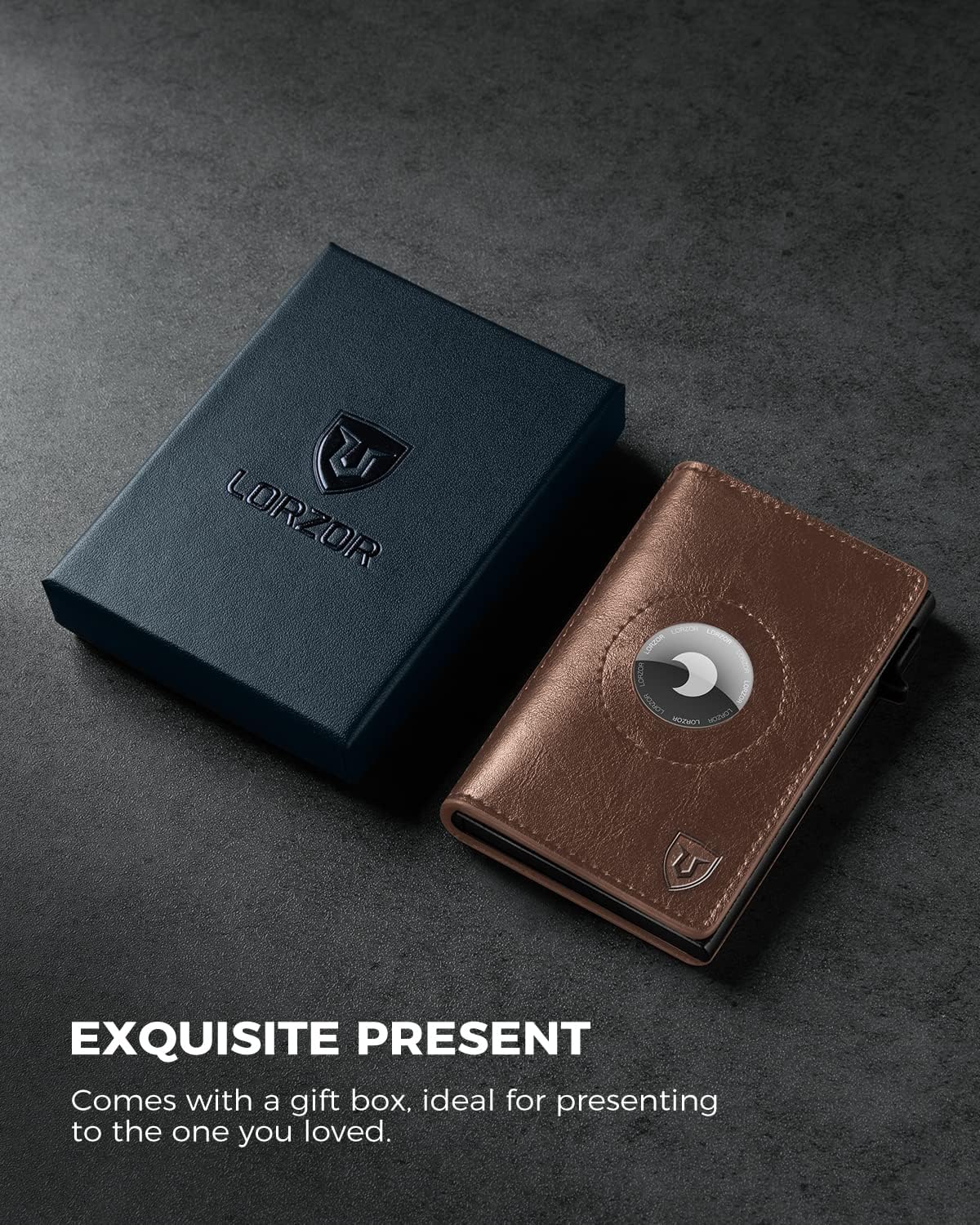 LORZOR Pop-up Wallet for Airtag M2