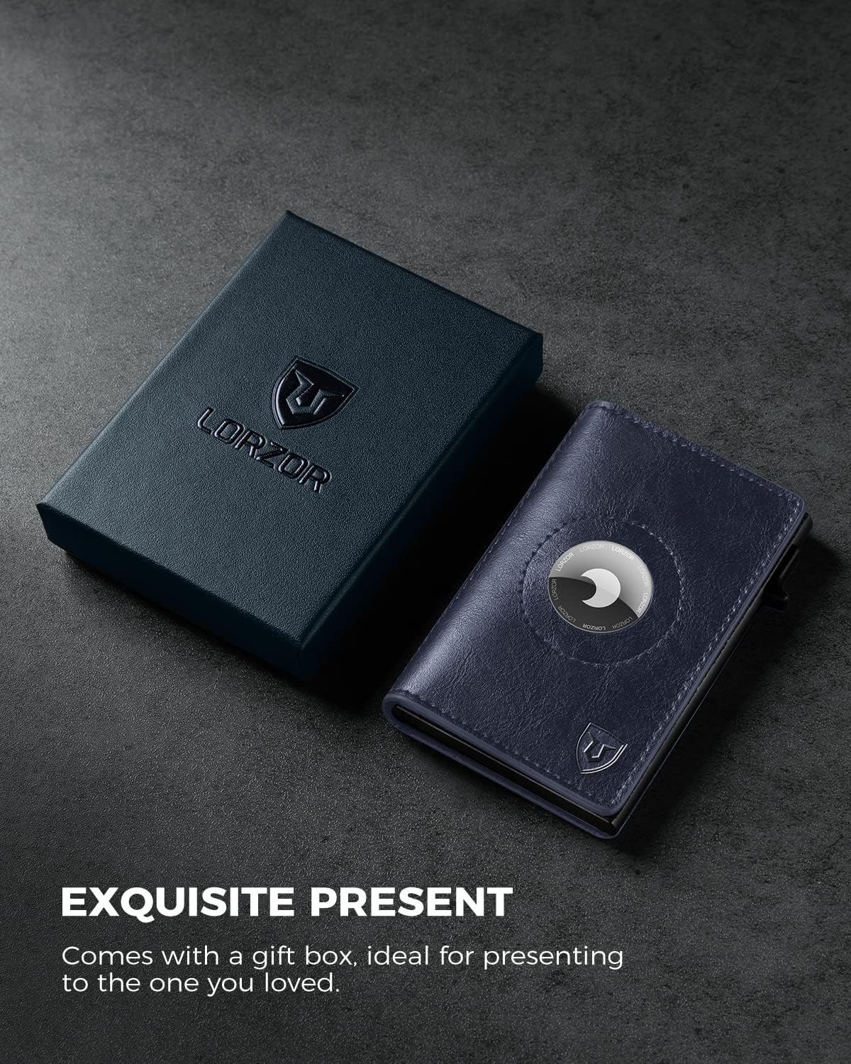 LORZOR Pop-up Wallet for Airtag M2
