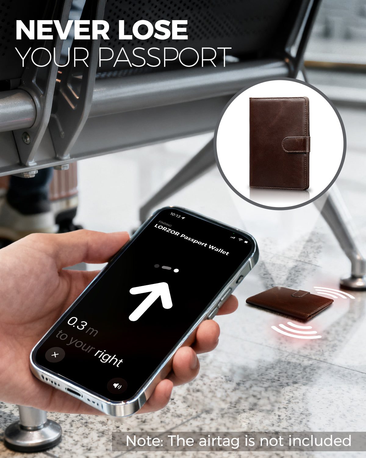 Full Grain Leather Passport Holder Travel Wallet